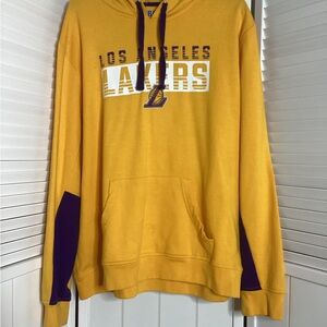 NBA Lakers Yellow and Purple Hoodie